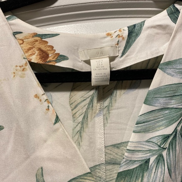 ANNA GLOVER x H&M White and Green Small Dress - Picture 4 of 6